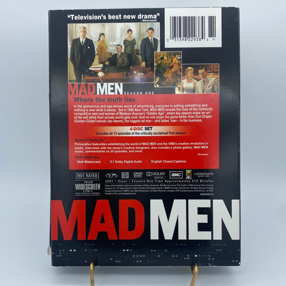 Madmen Season One DVD Set